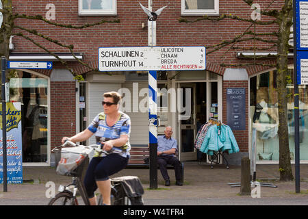 Baarle-Hertog ou Baerle-Duc, un village belgo-néerlandaise, est une caractéristique de la frontière administrative et une curiosité. Partie de la village belge est mis dans Banque D'Images