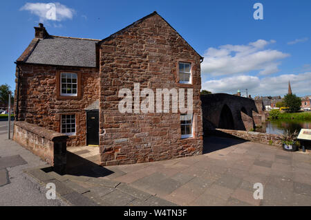 Maison-musée de l'ancien pont Pont sur Devorgilla en Dumfries Scotland UK Banque D'Images