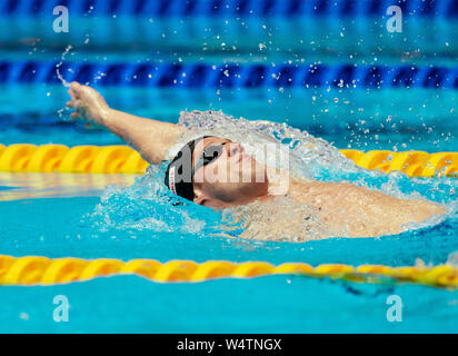 Gwangju, Corée du Sud. Le 25 juillet, 2019. Natation championnat du monde : 200 mètres hommes couches finale : Philip Heintz en action. Crédit : Bernd Thissen/dpa/Alamy Live News Banque D'Images