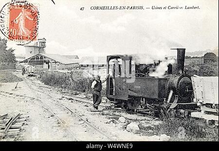 Cormeilles-en-Parisis - Usines et carrières Lambert. Banque D'Images