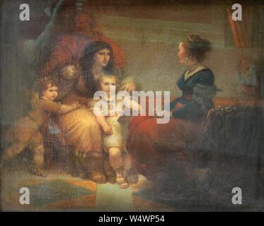 Cornélie, mère des Gracques - Giuseppe Cades - Q18573846. Banque D'Images