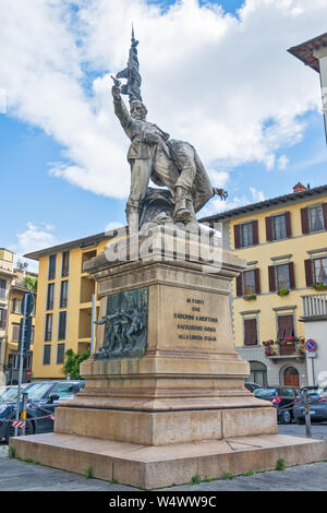 FLORENCE, ITALIE - 12 MAI 2019 - Monument aux morts de la bataille de Mentana, Banque D'Images