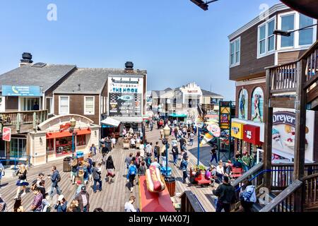 Pier 39 à San Francisco, Californie Banque D'Images