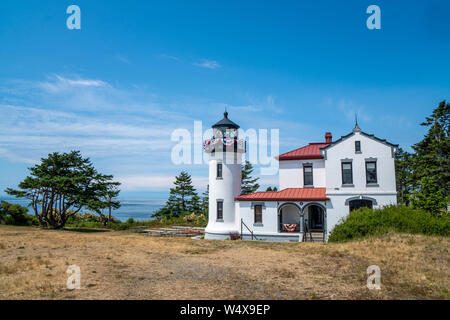 Admiralty Head Lighthouse à Washington Banque D'Images