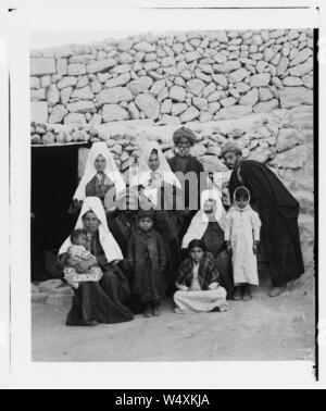 Costumes, les personnages, etc. la famille de Bethléem Banque D'Images