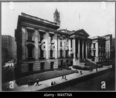 Tribunal de comté, Chambers St., New York City Banque D'Images