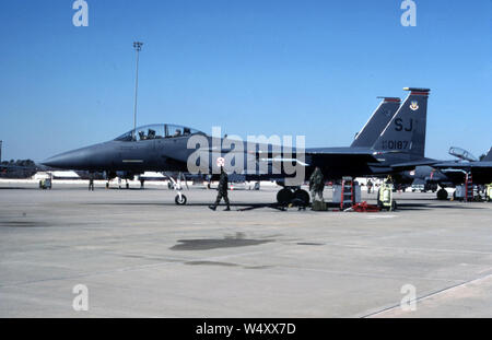 USAF United States Air Force McDonnell Douglas F-15E Strike Eagle Banque D'Images