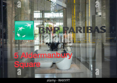 BNP Paribas, 5 Aldermanbury Square, Barbican, Londres, EC2, Angleterre, Royaume-Uni Banque D'Images