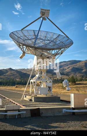 Télescope radio Ciel bleu. Une partie de la lave à l'Observatoire Fédéral de Radioastrophysique près de Penticton, Colombie-Britannique, Canada. Banque D'Images