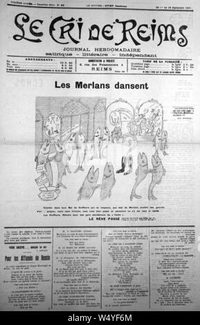 Cri de Reims 1921 septembre 75250. Banque D'Images