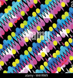 Polygones et cercles de couleur douce Résumé Contexte géométrique Illustration de Vecteur