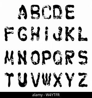 Lettres alphabet Graffiti font royalty free stock vector illustration Illustration de Vecteur