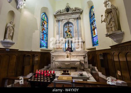 La chapelle de la passion dans la cathédrale catholique de Hong Kong de l'Immaculée Conception Banque D'Images