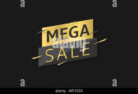 Mega vente label Illustration de Vecteur