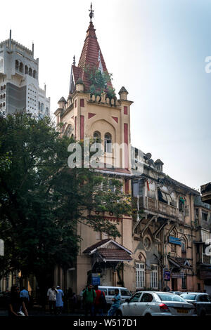 18 Nov 2017-1889.AD.Church-Tullock méthodiste Memorial Bowen Road, Apollo Bandar, Colaba, Mumbai, Maharashtra, Inde Banque D'Images