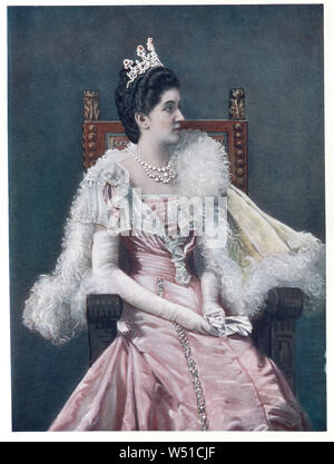 La princesse Elena du Monténégro, ou plus communément connu sous le nom de la Reine Elena de l'Italie était la fille du roi Nicolas Ier de Monténégro et de Milena Vukotić, sa femme. En tant qu'épouse de Victor Emmanuel III d'Italie, elle a été reine d'Italie de 1900 à 1946 Banque D'Images