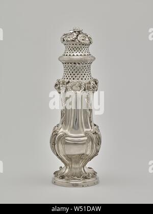 (L'un des Roulette sucre une paire) (sucrier à poudre), Simon Gallien (français, est mort (1757) 1714 master), Paris, France, 1743, Argent, 26,7 × 11,7 cm, 1018.11 g (10 1/2 x 4 5/8 in., 32,7329 ozt Banque D'Images