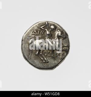 Stater, Inconnu, Tarente (Taras), Italie du Sud, 270-250 av. J.-C., l'argent, 0,0065 kg (0,0143 lb Banque D'Images