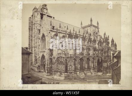 Église de Notre-Dame de Louviers, pas de bouilloire, Français, Louviers, France, en 1859, à l'albumine argentique, 31 × 38,4 cm (12 1/8 à 3/16 × 15 Banque D'Images