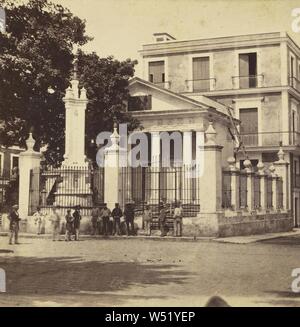 Le Grecian chapelle construite à l'endroit où Colomb dit Mass., George N. Barnard (américain, 1819 - 1902), Edward et Henry T. Anthony & Cie (American, 1862 - 1902), Négatif imprimé par Kuhns, vers 1860-1862, à l'albumine argentique Banque D'Images