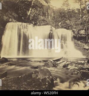 Les vallons de la Catskills. Bastion tombent dans la gorge Kauterskill., Edward et Henry T. Anthony & Cie (American, 1862 - 1902), à propos de 1864-1866, à l'albumine argentique Banque D'Images