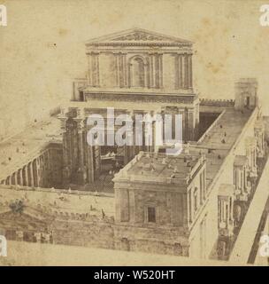 Le modèle du temple du roi Salomon, 35 x 24, 15 pieds de haut., Edward et Henry T. Anthony & Cie (American, 1862 - 1902), à propos de 1869, à l'albumine argentique Banque D'Images