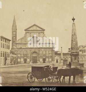 Chapelle de S. Maria Novella, Florence, Alphonse Bernoud (Italien, 1820 - 1889), à propos de 1862-1872, à l'albumine argentique Banque D'Images