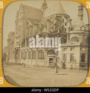 Saint-eustache, Paris, E. Lamy (Français, Actif 1860 - 1870), les années 1860, à la main, à l'albumine argentique Banque D'Images