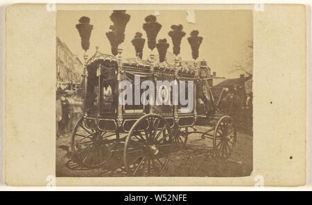 Abraham Lincoln's Funeral Wagon, Samuel Montague Fassett (Américain, né au Canada, 1825 - 1910), 1865, à l'albumine argentique Banque D'Images