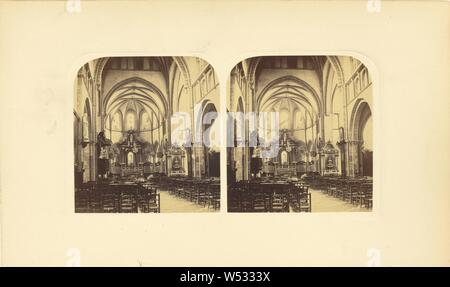 Eglise de Saint Quentin, Tournai, pas de bouilloire, Tournai, Belgique, 1859-1862, à l'albumine argentique 7,4 x 14,1 cm, (2 15/16 × 5 9/16 in Banque D'Images