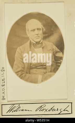 Portrait de William Roxburgh, pas de bouilloire, Ecosse, années 1850-années 1860, à l'albumine argentique 7,5 x 6,1 cm, (2 × 2 3/8 à 15/16 Banque D'Images