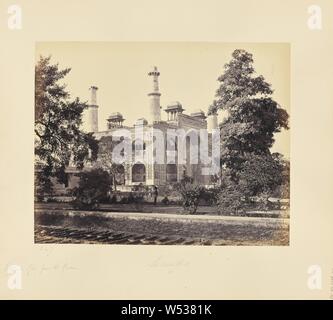 Secundra, la porte d'entrée du jardin, Samuel Bourne (anglais, 1834 - 1912), Agra, Inde, 1865-1866, à l'albumine argentique, 23 × 29 cm (9 1/16 x 11 7/16 po Banque D'Images