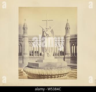 Cawnpore, Le Mémorial même, la statue en marbre par Marochetti, sous un autre aspect de la lumière, Samuel Bourne (anglais, 1834 - 1912), de Cawnpore, Inde, 1865-1866, à l'albumine argentique, 28,4 × 23,1 cm (11 3/16 x 9 1/8 in Banque D'Images