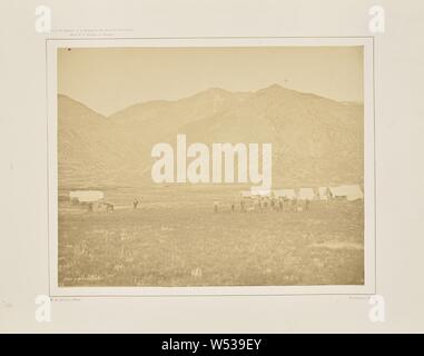 Camp de la U.S. Geological Survey à Ogden, Utah, William Henry Jackson (américain, 1843 - 1942), Washington, District of Columbia, United States, 1873, à l'albumine argentique, 25,9 × 33,2 cm (10 3/16 x 13 1/16 po Banque D'Images