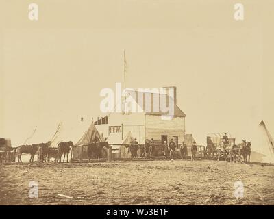 Le Tralala, ou quartiers de U. S. Commission Sanitaire, Brandy Station, James Gardner (Américain, né en Écosse, sur 1832), Alexander Gardner (Américain, né en Écosse, 1821 - 1882), Washington, District of Columbia, United States, novembre 1863, à l'albumine argentique, 17,7 × 23 cm (6 15/16 x 9 1/16 in Banque D'Images