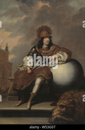 Après David Klöcker Ehrenstrahl, King Karl X Gustav, Karl X Gustav, 1622-1660, Roi de Suède pfalzgreve de Zweibrücken, huile sur toile, hauteur, 240 cm (94,4 po), largeur, 171 cm (67,3 pouces) Banque D'Images