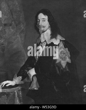Le roi Charles I Stuart, Portrait du Roi Charles I d'Angleterre, Karl I, 1600-1649, roi d'Angleterre, peinture, portrait, Charles I d'Angleterre, huile sur toile, 124 cm de hauteur, 48,8 pouces (largeur), 100 cm (39,3 pouces)