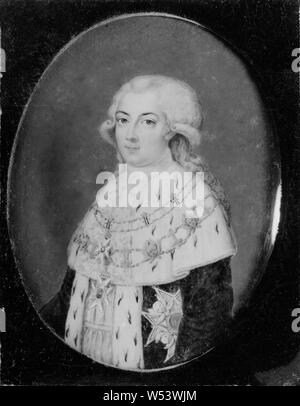 Gustaf Adolf Reuterholm, Gustav Adolf Reuterholm, 1756-1813, peinture, gouache, hauteur, 8 cm (3,1 po), largeur, 6 cm (2,3 pouces) Banque D'Images