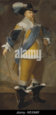 Le roi Gustav II Adolf, Gustav II Adolf, 1594-1632, Roi de Suède, peinture, Gustave-adolphe de Suède, d'huile, de hauteur, 204 cm (80,3 po), largeur, 103 cm (40,5 pouces), Banque D'Images