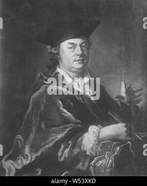 Anders odèle, 1718-1773, peinture, auto-portrait, huile, hauteur : 90 cm (35,4), Largeur : 76 cm (29,9) Banque D'Images