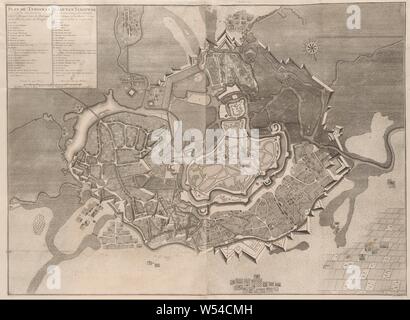 Plan de Temesvár, 1716 Plan de Temiswar et aux environs de l'Atacta dans la Palanque (...) / Plais de Temiswar et ses environs, et une conception de la renforcer (titre sur l'objet), la carte de Temesvár (dans l'actuelle Roumanie), capturés par les Turcs le 13 octobre 1716. Numérotés en bas à droite : Tom. II. No 61. Illustration dans la deuxième partie de : [Jean] du Mont, description des batailles et sièges, des trois ... bien connu kryg supérieurs ... le Prince Eugène de Savoie, le ... Duc de Marlborough et le Prince van Oranje and Nassau-Vriesland, dans l'édition 1729. Banque D'Images