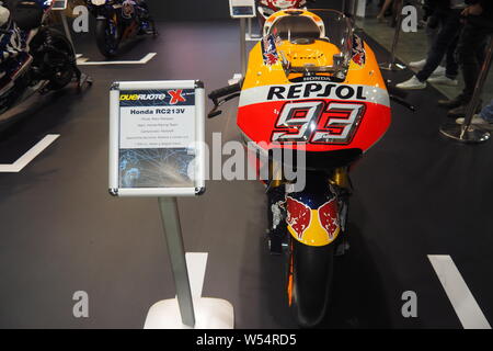 MILAN, ITALIE - 9 novembre : Honda Repsol à EICMA moto international, exposition sur le 9 novembre 2017 à Milan Banque D'Images