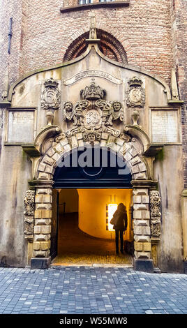 Entrée de la tour ronde de Copenhague Banque D'Images