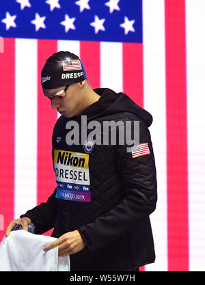 DRESSEL Caeleb USA United States 50m libre masculin Gwangju Corée du Sud 26/07/2019 Natation 18e Championnats du Monde de Natation FINA Université Nambu Banque D'Images