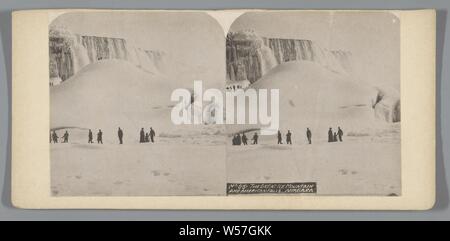 La grande montagne de glace et American Falls, Niagara, Niagara Falls, anonyme, 1900 - 1940 Banque D'Images