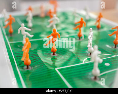 Soviétique Vintage Baby-foot (football de table, baby foot) close up Banque D'Images