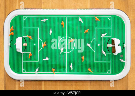 Soviétique Vintage Baby-foot (football de table, baby foot), high view Banque D'Images