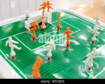 Soviétique Vintage Baby-foot (football de table, baby foot) close up Banque D'Images