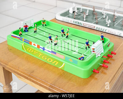 Soviétique Vintage Baby-foot (football de table, baby foot). Banque D'Images