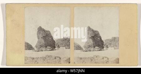 Le clocher Rock (serpentine), Kynance Cove, Cornwall, William Palmer, Aug-1860 Banque D'Images